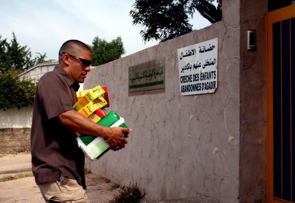 Reserve Marines Visit Moroccan Orphanage, Make Personal Donations During AFRICAN LION