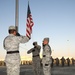 380th AEW Airmen Hold Deployed Retreat Ceremony