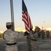 380th AEW Airmen Hold Deployed Retreat Ceremony