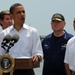 President Barack Obama Addresses Media at Coast Guard Station Grand Isle, La.