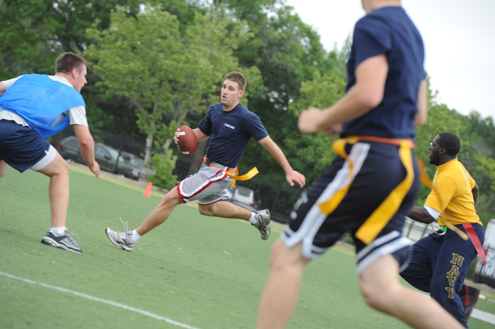 Coast Guard Participates in Military Flag Football Tournament