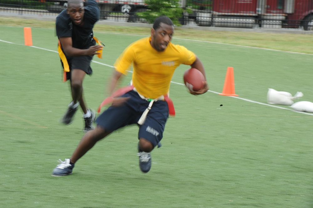 Coast Guard Participates in Military Flag Football Tournament