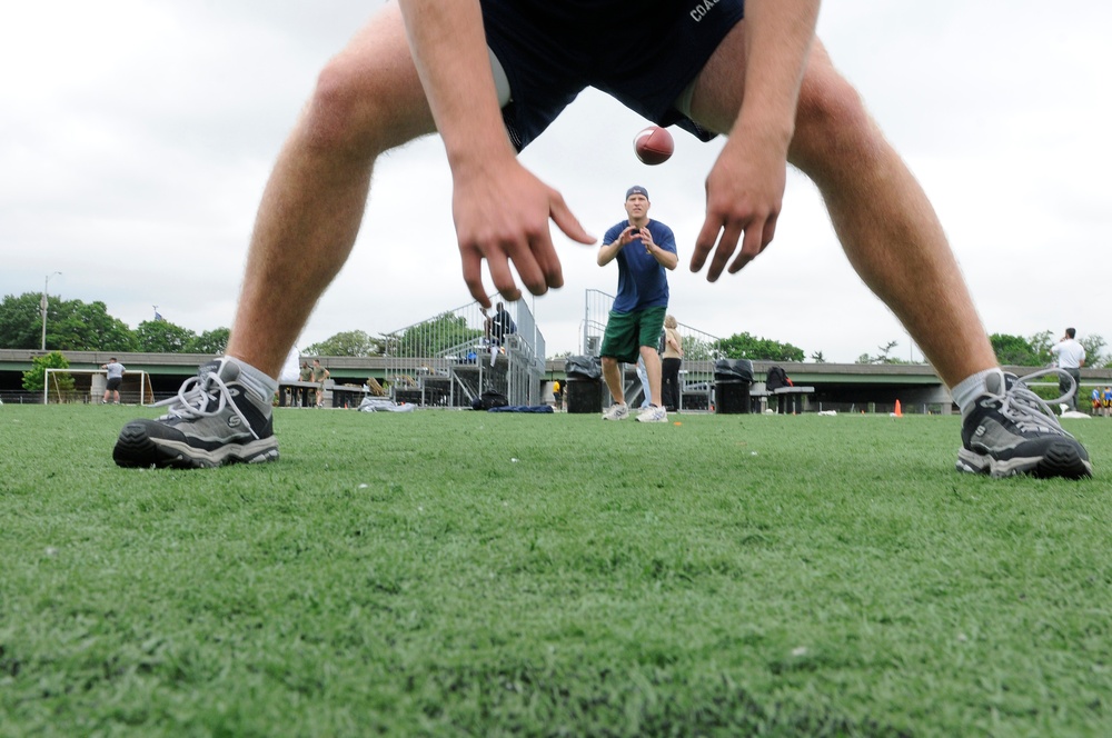 Coast Guard Participates in Military Flag Football Tournament