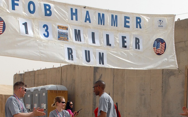 Soldiers run half-marathon in Iraq in observance of Memorial Day