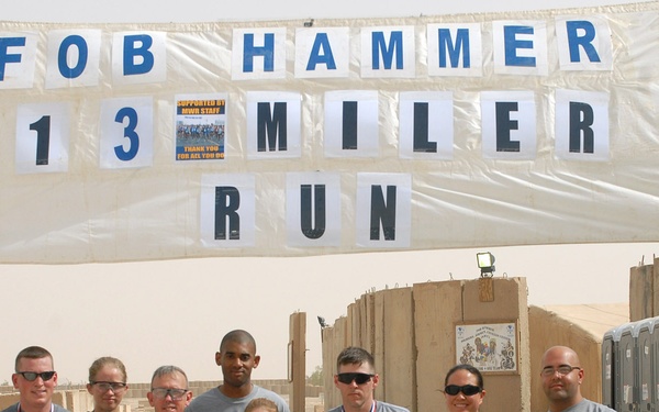 Soldiers run half-marathon in Iraq in observance of Memorial Day