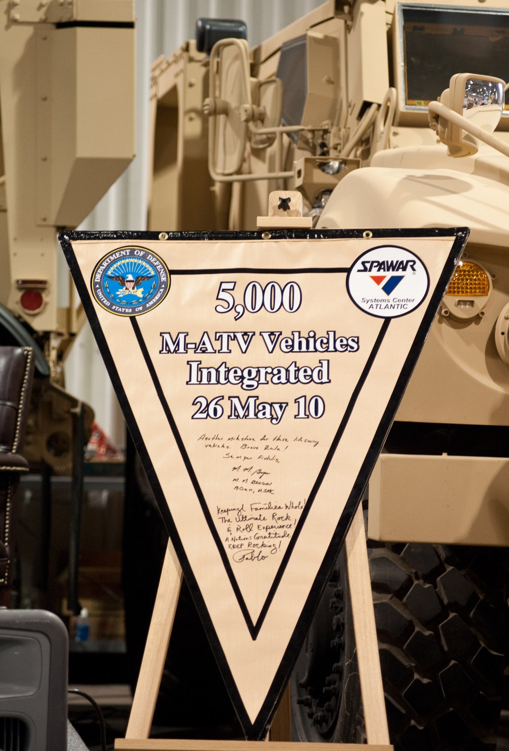 Team SPAWAR marks 5,000th M-ATV integration milestone
