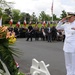 Rear Admiral Hueber speaks at Memorial Day ceremony, Lorraine American Cemetery, France
