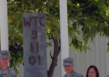 World Trade Center I-beam unveiled at Bagram
