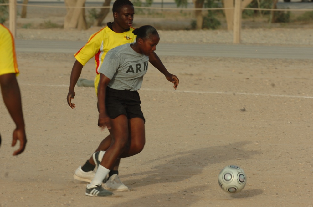 Speicher Soldiers Compete in Soccer Tournament