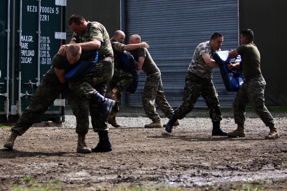 US Marine Corps Martial Arts Program Holds Crucial Role in Romanian Peacekeeping Operations Training