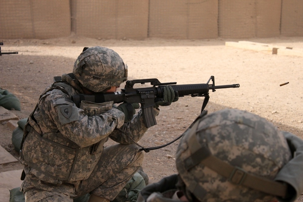 TF 38 troops continue weapons proficiency while deployed