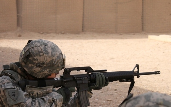 TF 38 troops continue weapons proficiency while deployed