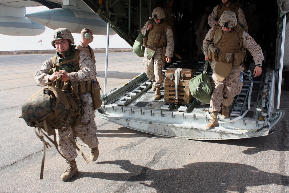 Hercs Move Marines to Southern Morocco, Prepare for 2nd Phase of African Lion