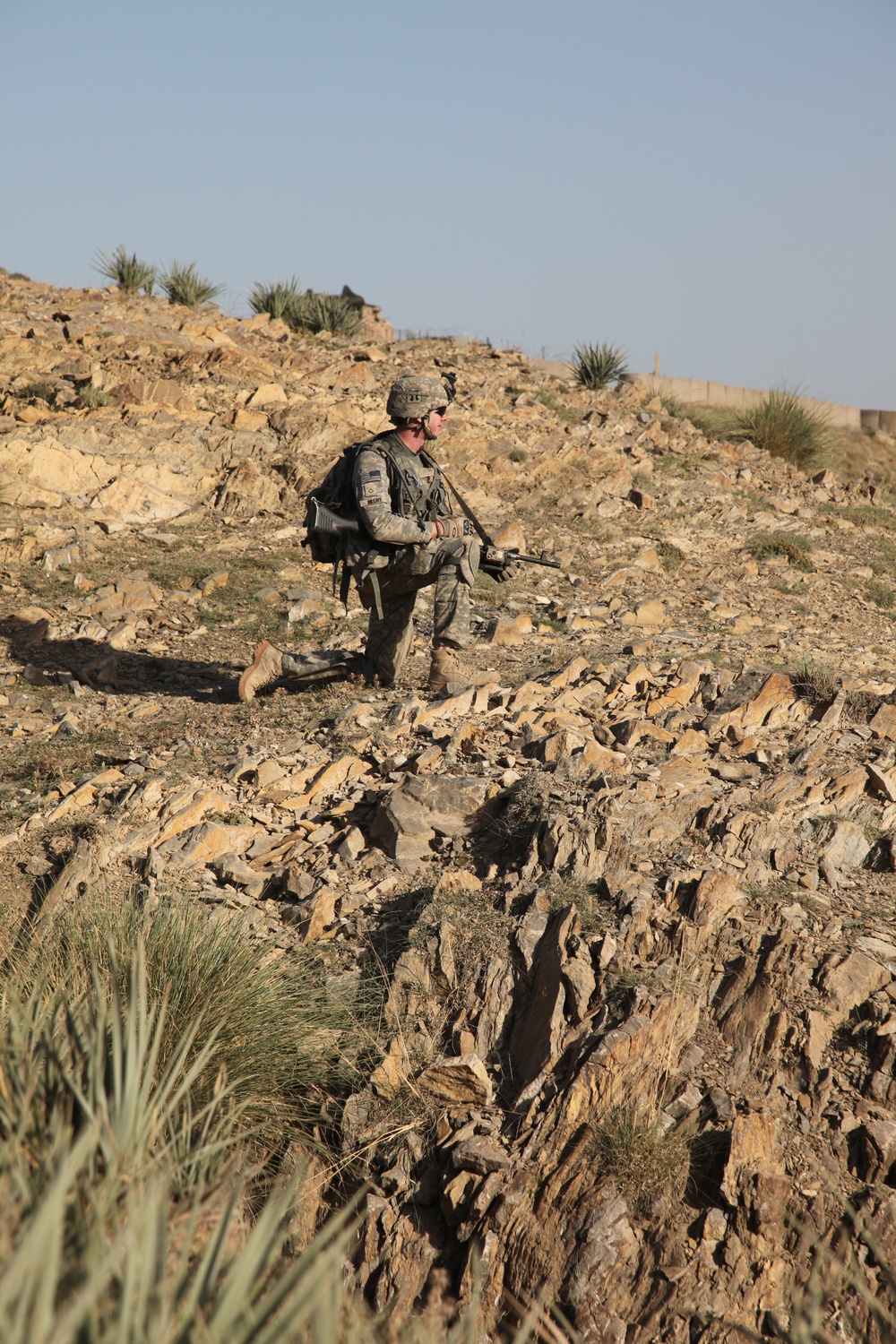 Combined patrol at Combat Outpost Sabari