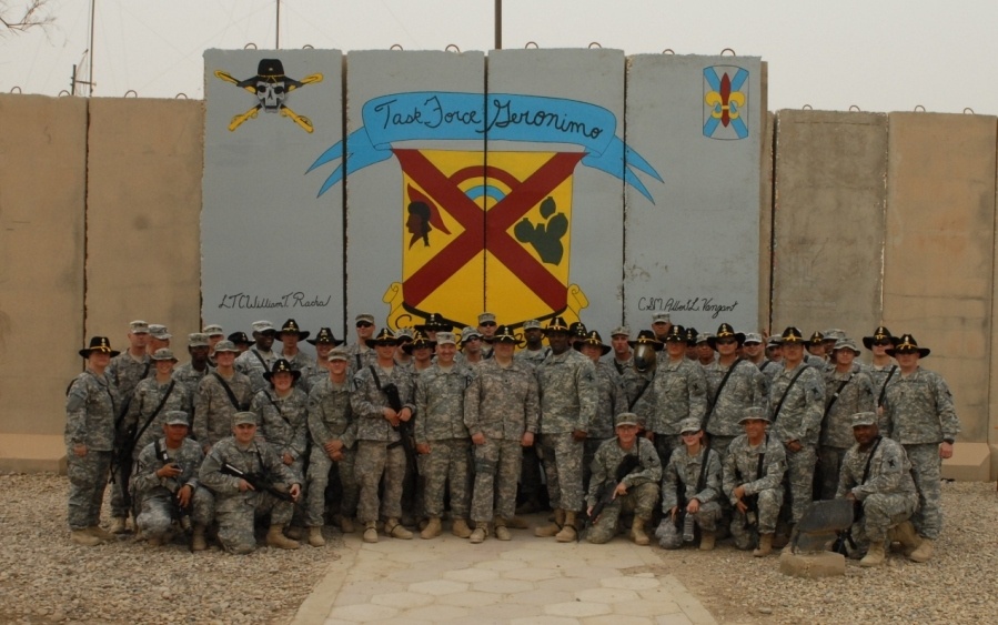 Louisiana's Cavalry Squadron Holds Stable Call in Iraq