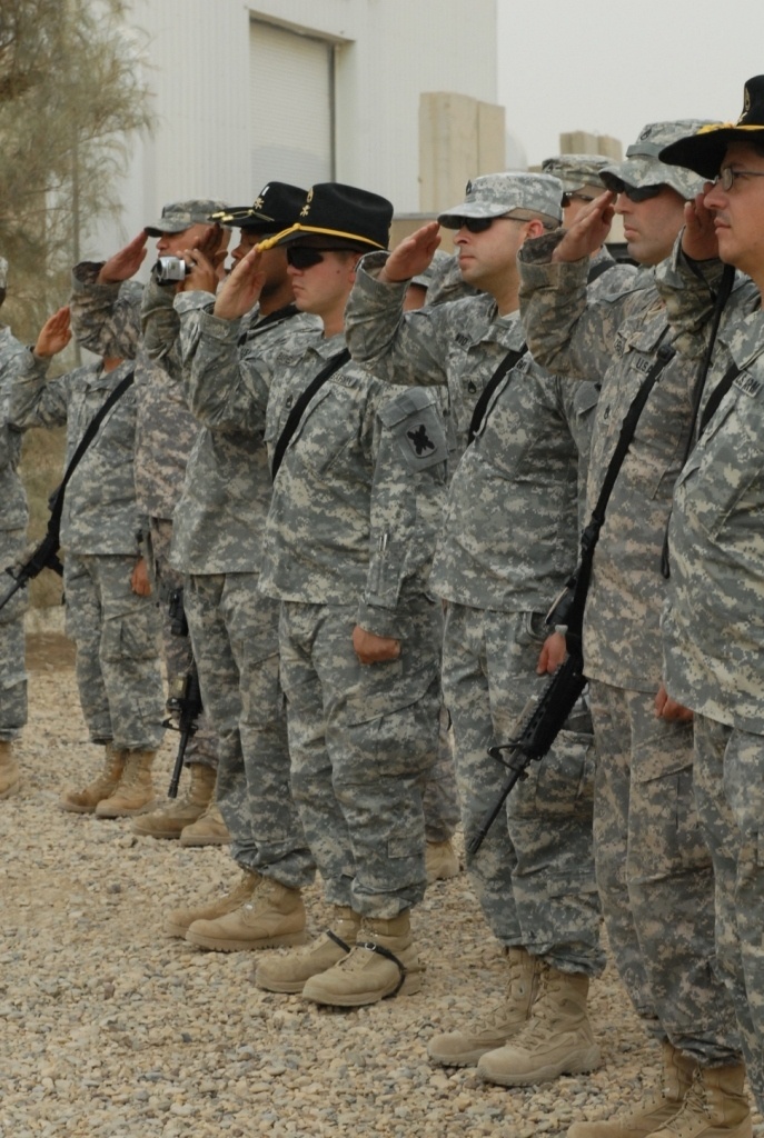 Louisiana's Cavalry Squadron Holds Stable Call in Iraq