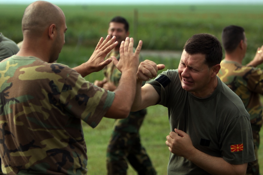 Macedonian Forces Begin Training Alongside U.S. Marines