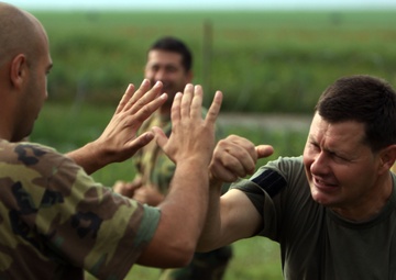 Macedonian forces begin training alongside U.S. Marines