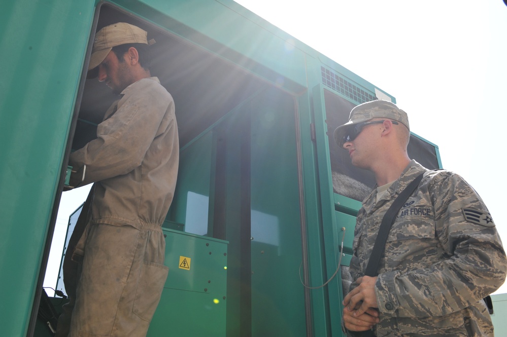 Airmen Working With Iraqi Counterparts at Balad