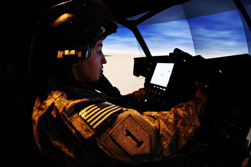 CAB Soldiers Rewarded With Apache Simulator Opportunity