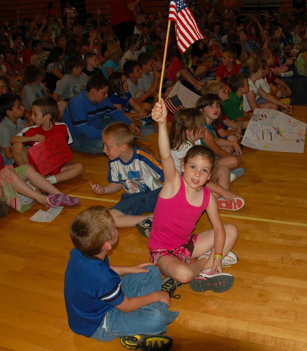 Soldiers Visit Local School for Safety Day