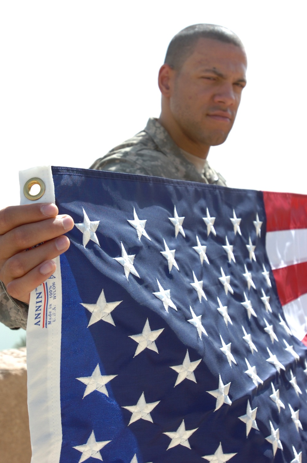 U.S. flags unveiled over Victory Over America Palace, Memorial Day