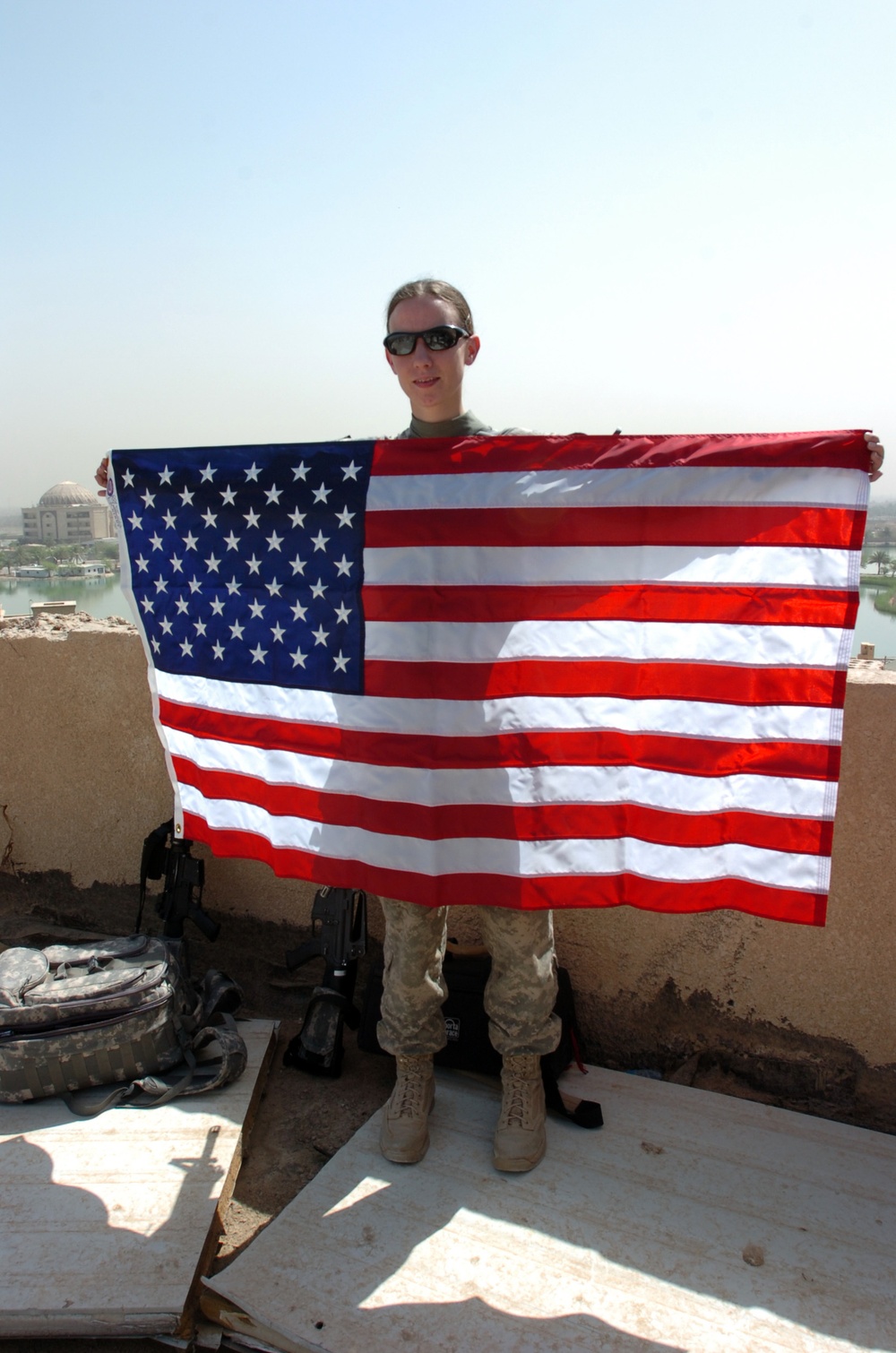 U.S. Flags Unveiled Over Victory Over America Palace, Memorial Day