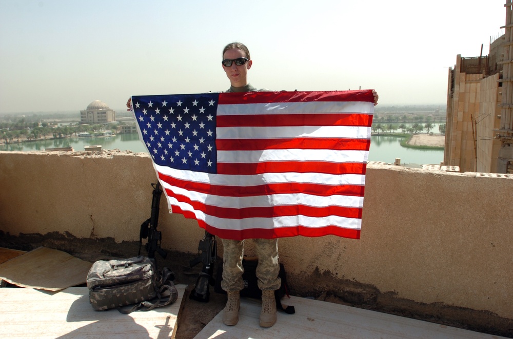 U.S. Flags Unveiled Over Victory Over America Palace, Memorial Day