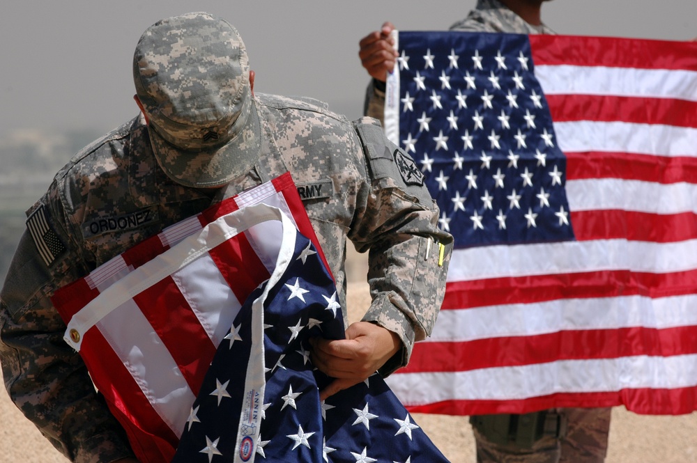 DVIDS - Images - U.S. flags unveiled over Victory Over America Palace ...