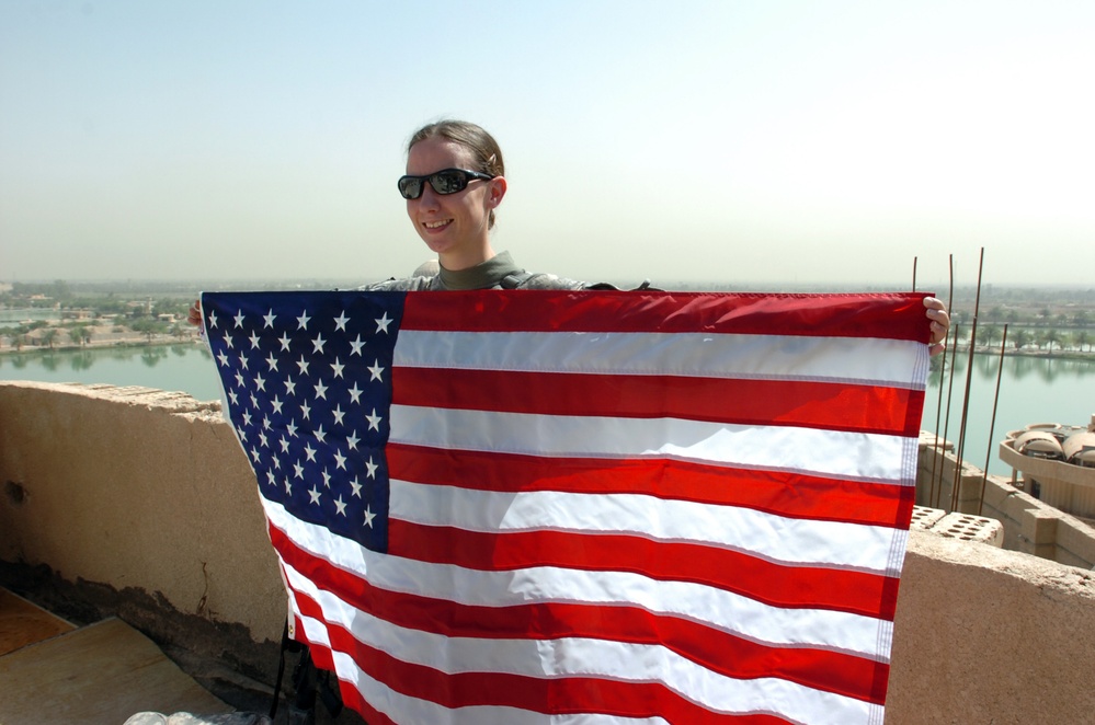 U.S. Flags Unveiled Over Victory Over America Palace, Memorial Day