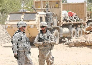 Bridge to the Future Under Construction in Central Iraq