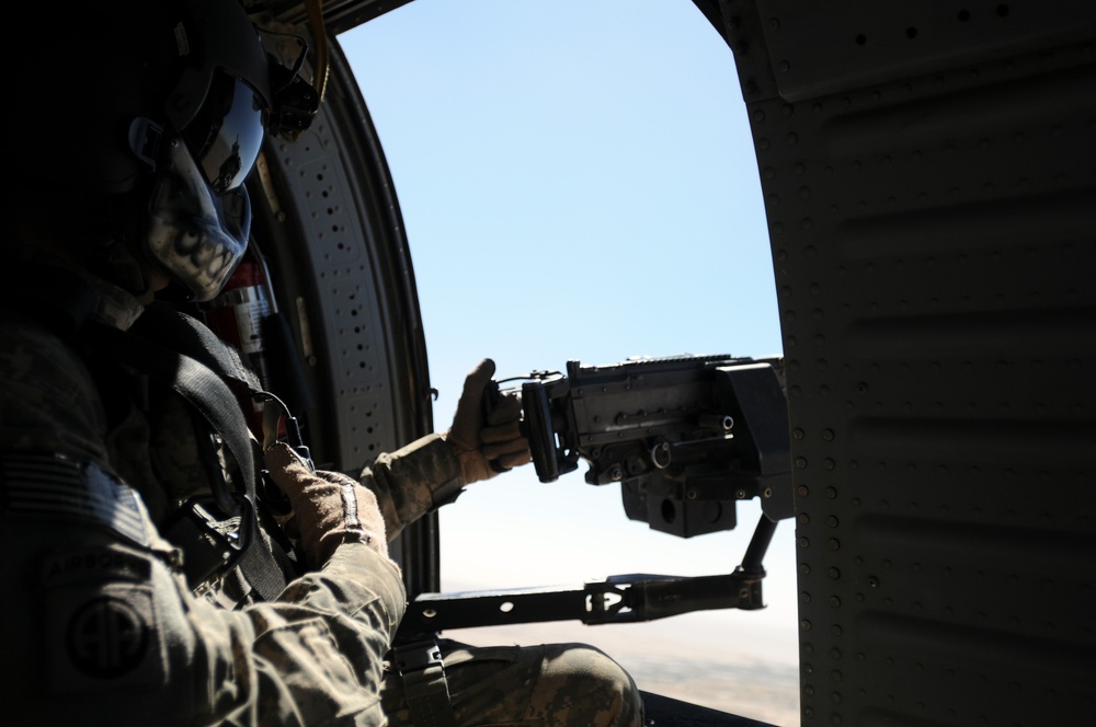 101st CAB Door Gunner, Staff Sgt. David Senft