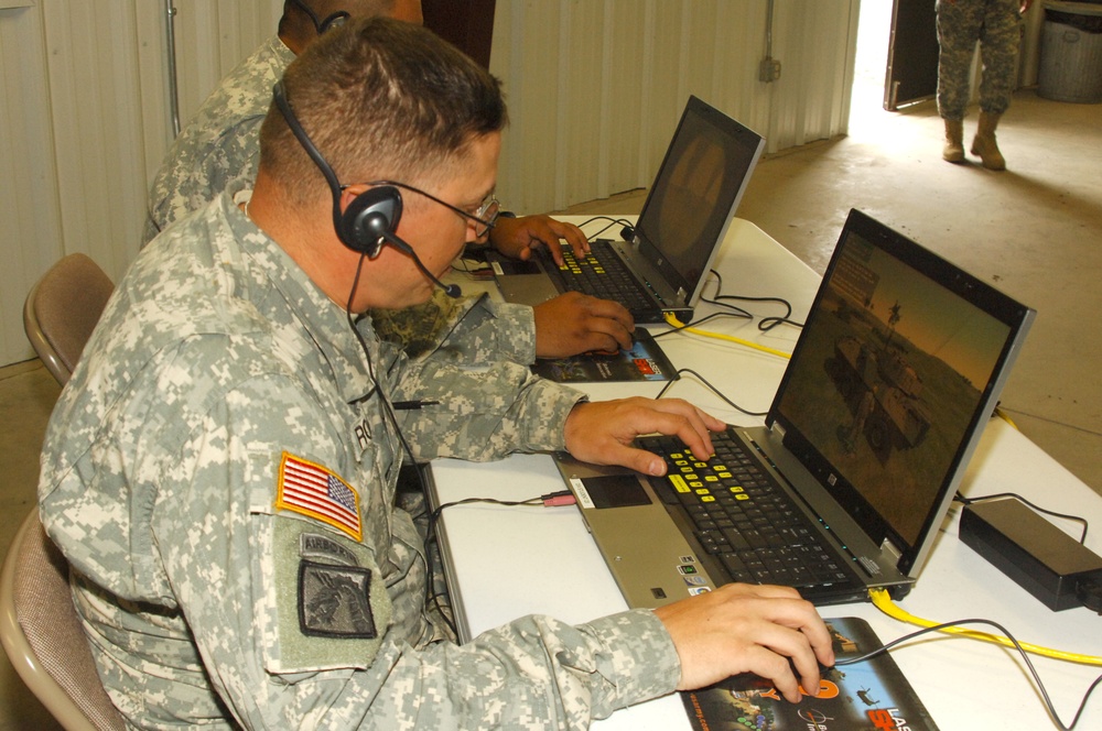 Soldier Trains Using Gaming Technology