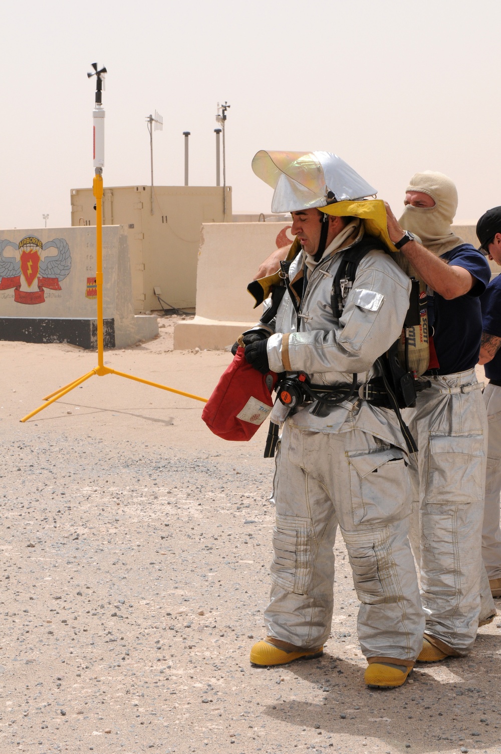 Camp Buehring Command Cell carries out a large chemical exercise