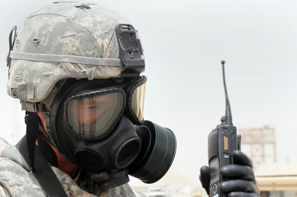 Camp Buehring Command Cell carries out a large chemical exercise