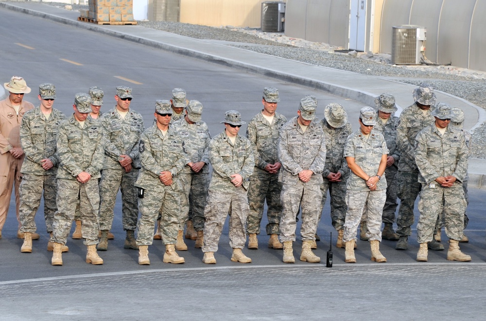 380th Air Expeditionary Wing Observes Memorial Day