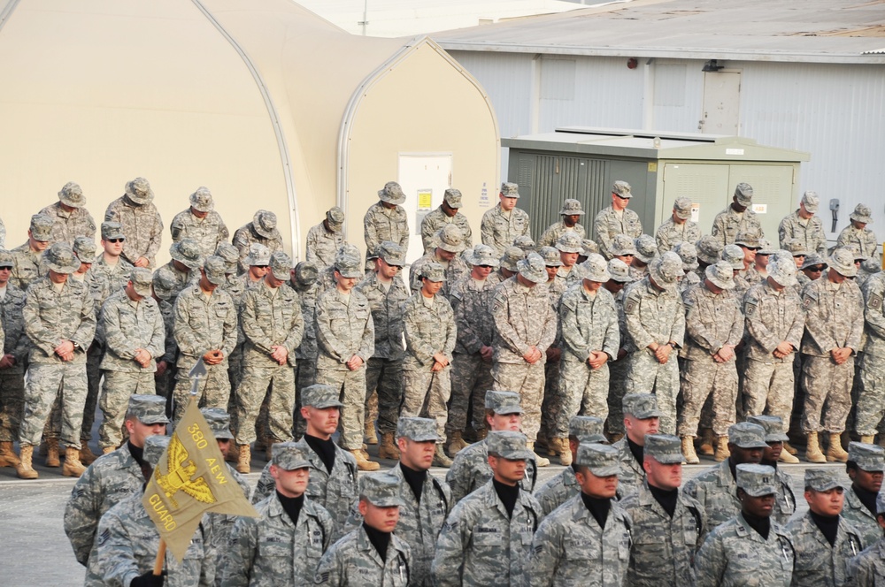 380th Air Expeditionary Wing Observes Memorial Day