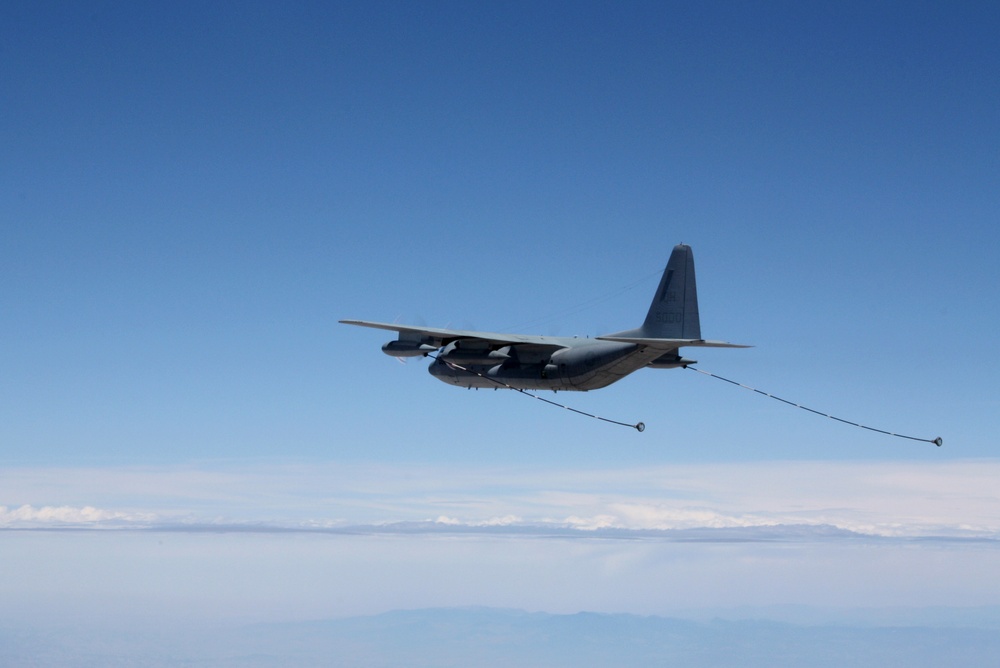 Marine Corps Reserve KC-130 Aircraft Conduct Refueling Missions Over Morocco During AFRICAN LION 2010
