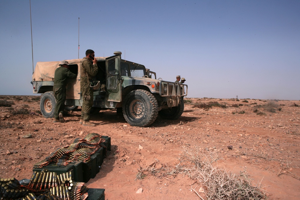 Tankers train tenaciously in Moroccan desert during AFRICAN LION 2010 combined exercise