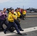 USS Nassau sailors perform damage control drills