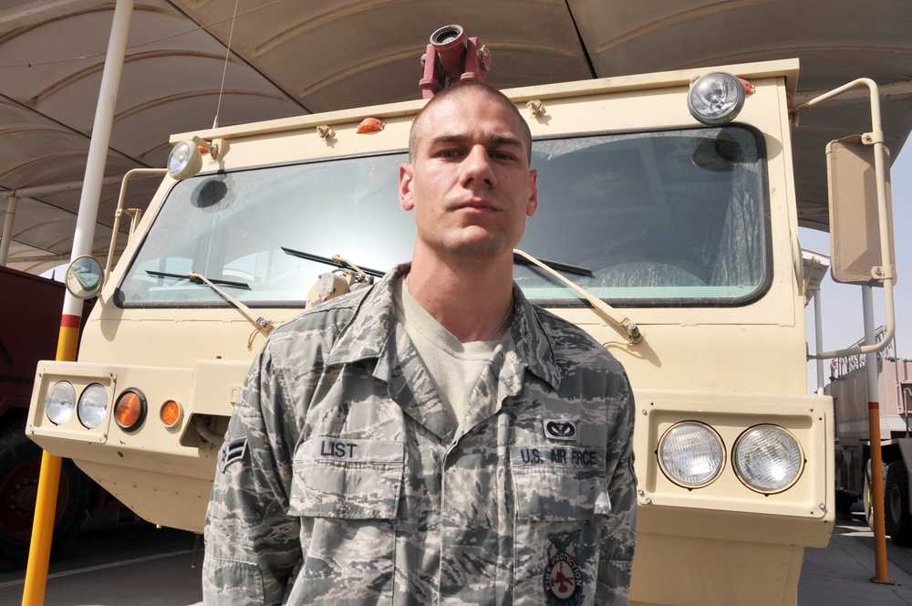 Ramstein Firefighter, Madison Heights Native, Supports Fire Protection in Southwest Asia