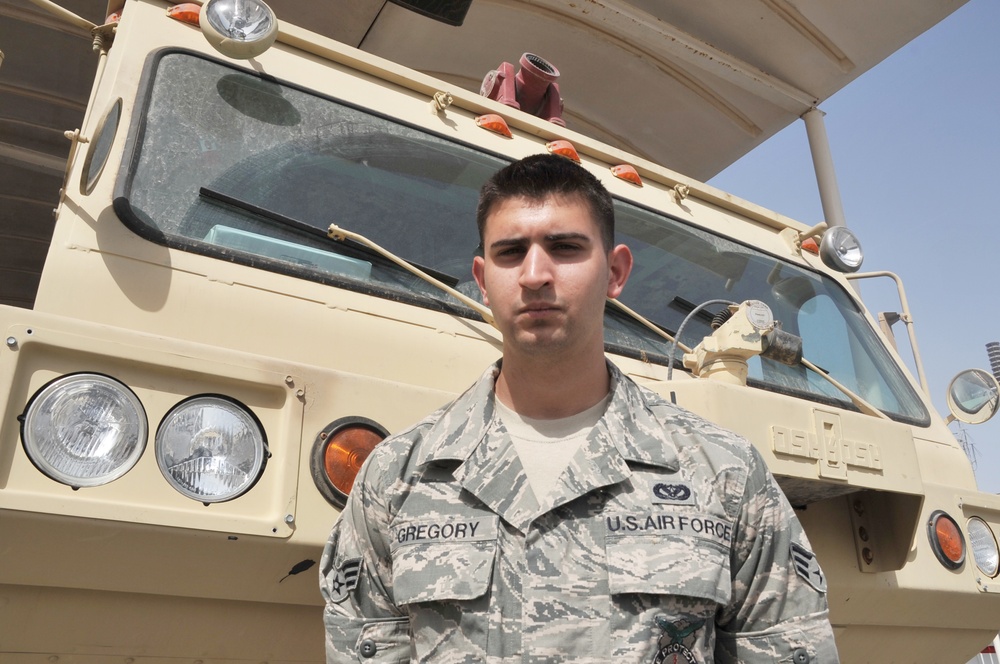 Hagerstown Native, Ramstein Senior Airman, Manages Fire Protection for Southwest Asia Wing