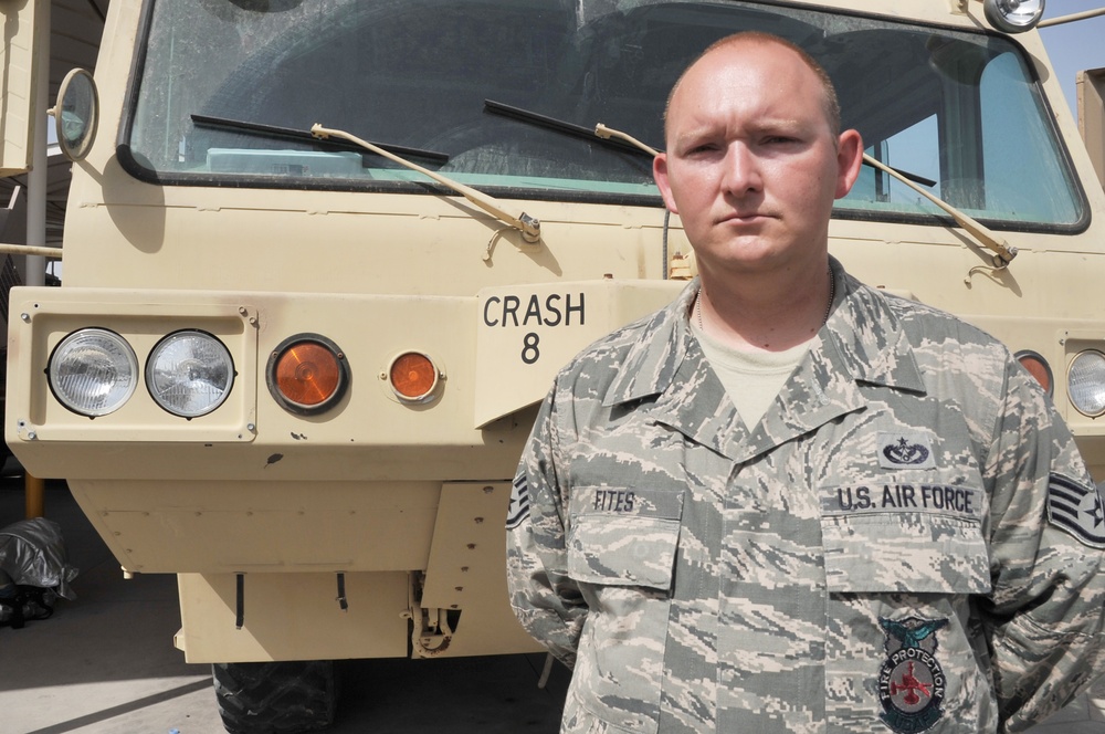 Ohio native, deployed from Travis, supports firefighting operations in Southwest Asia