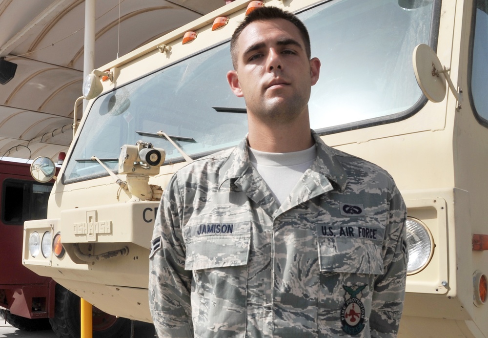 Joint Base Charleston Airman First Class, Plattsmouth Native, Supports Fire Protection Ops for Deployed Unit
