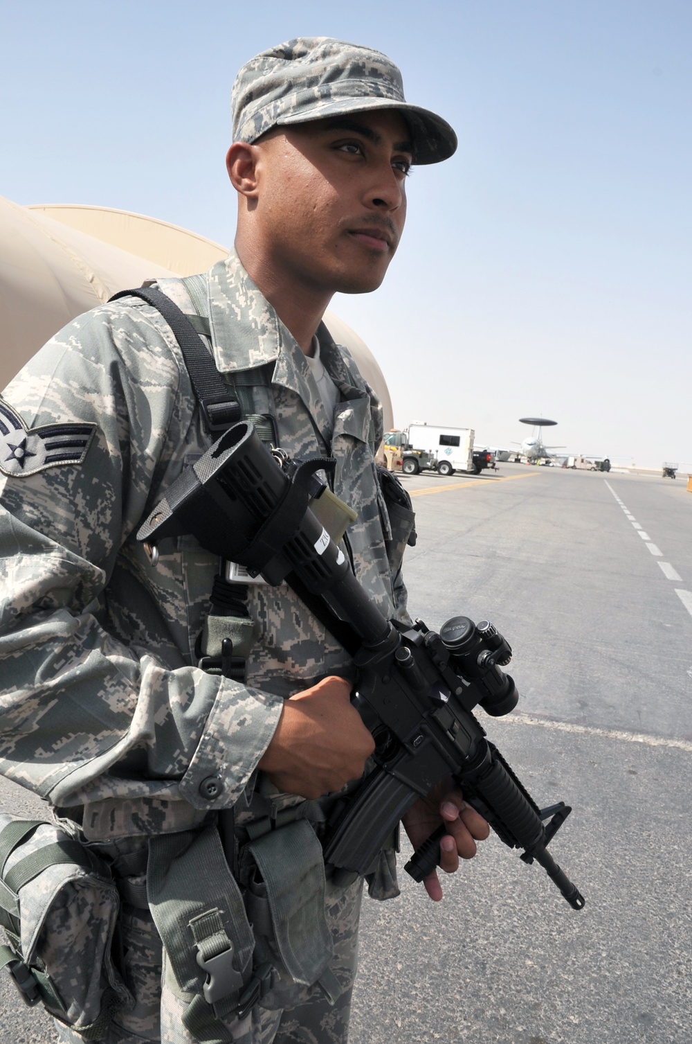 Hanscom Security Forces Airman, Worcester Native, Supports Air Base Defense Operations for Southwest Asia Wing