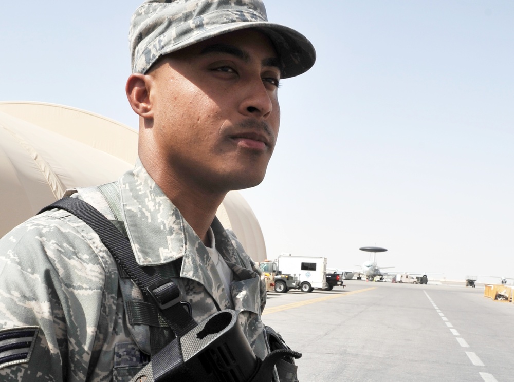 Hanscom Security Forces Airman, Worcester Native, Supports Air Base Defense Operations for Southwest Asia Wing