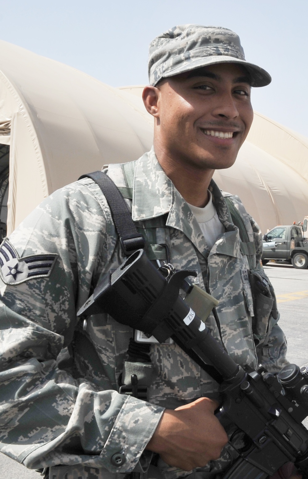 Hanscom Security Forces Airman, Worcester Native, Supports Air Base Defense Operations for Southwest Asia Wing