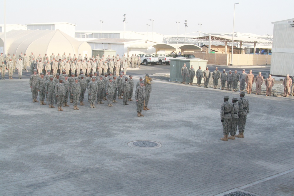 Medical Group Airmen Lead Deployed Retreat Ceremony