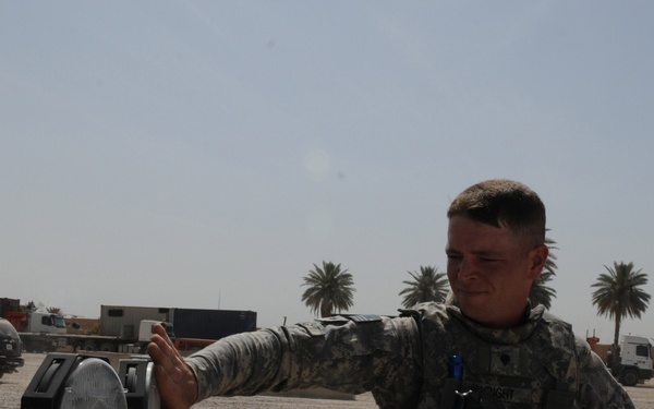 Mechanics escort VIPs base to base