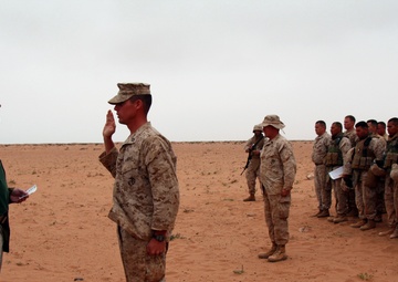 U.S. Secretary of Navy Visits Service Members at African Lion